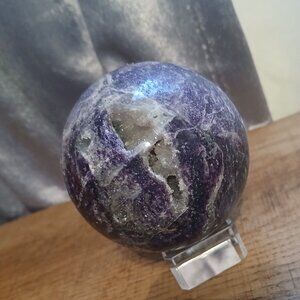 Lepedolite crystal sphere